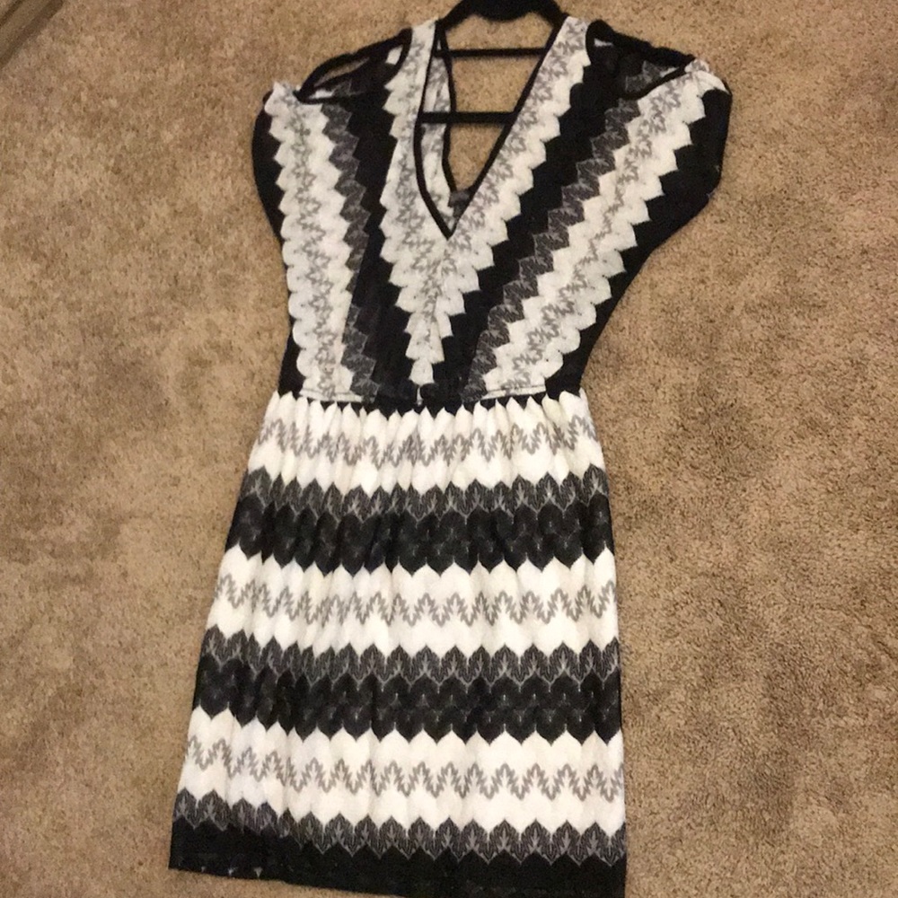 Black and white dress